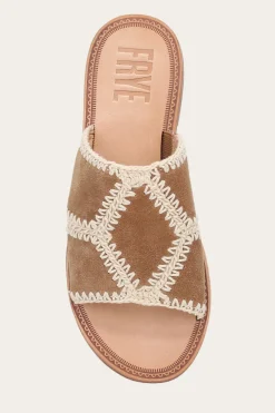 Frye Ava Crochet Slide