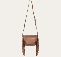 Frye Ava Raffia Mini Bucket Cognac