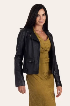 Hot Frye Biker Jacket Black