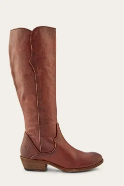 Frye Carson Piping Tall Wide Calf