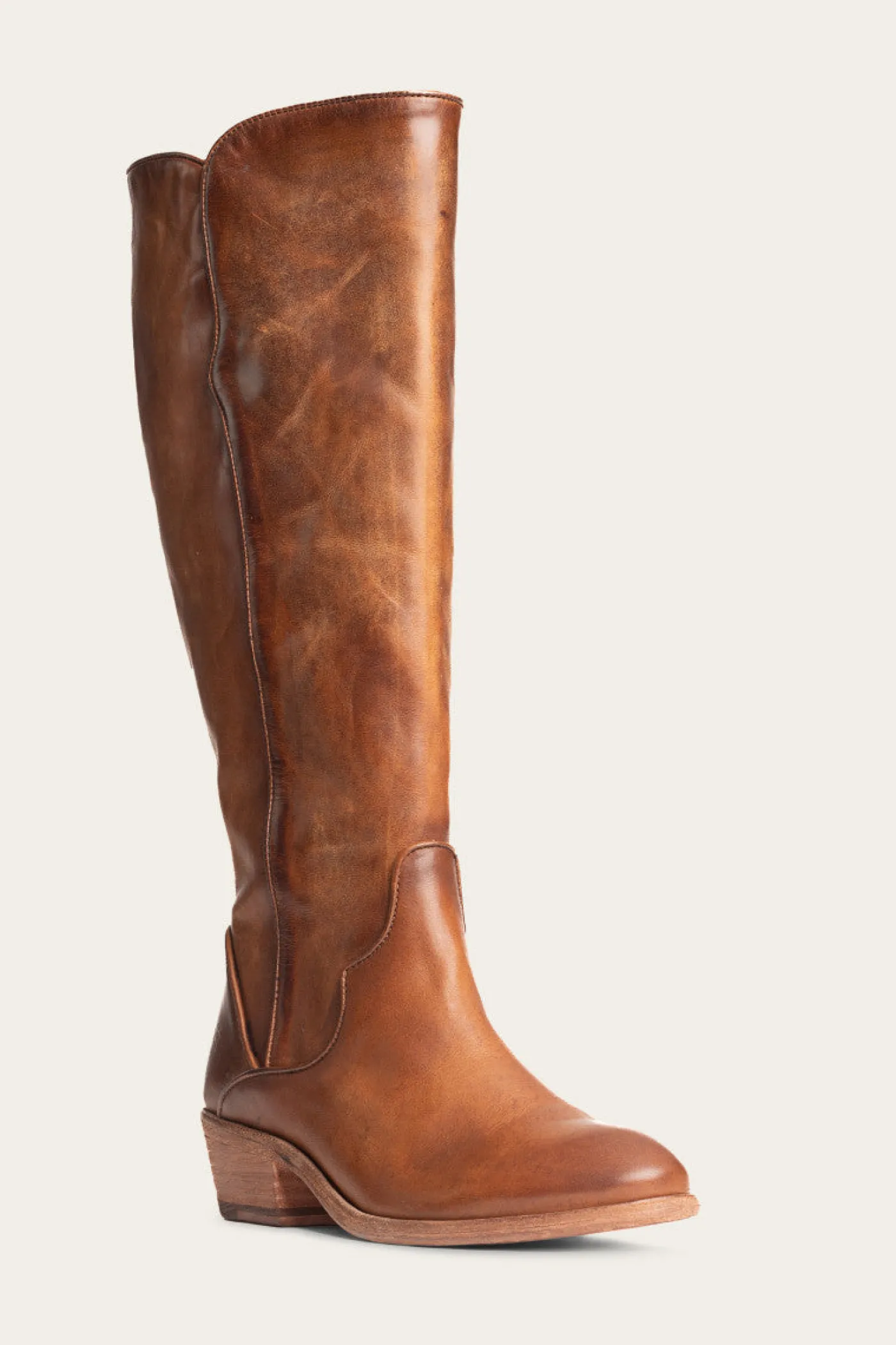 Frye Carson Piping Tall Wide Calf