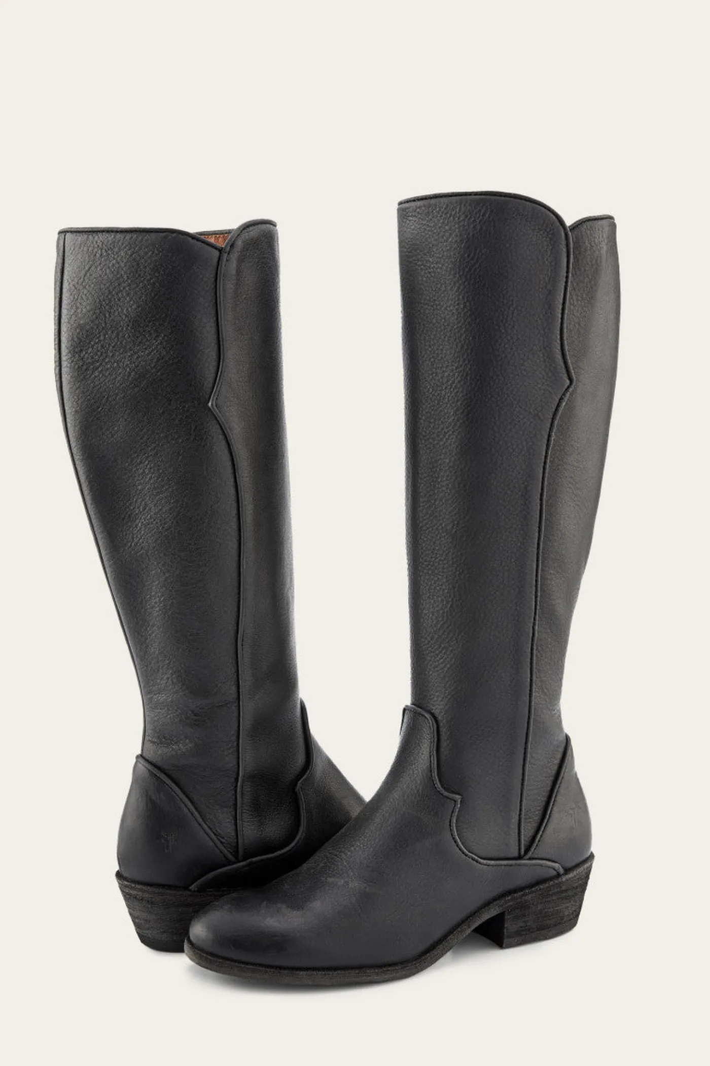 Frye Carson Piping Tall Wide Calf