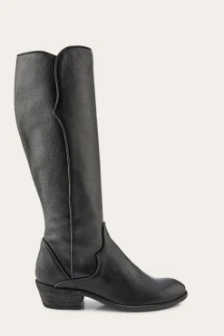 Frye Carson Piping Tall Wide Calf
