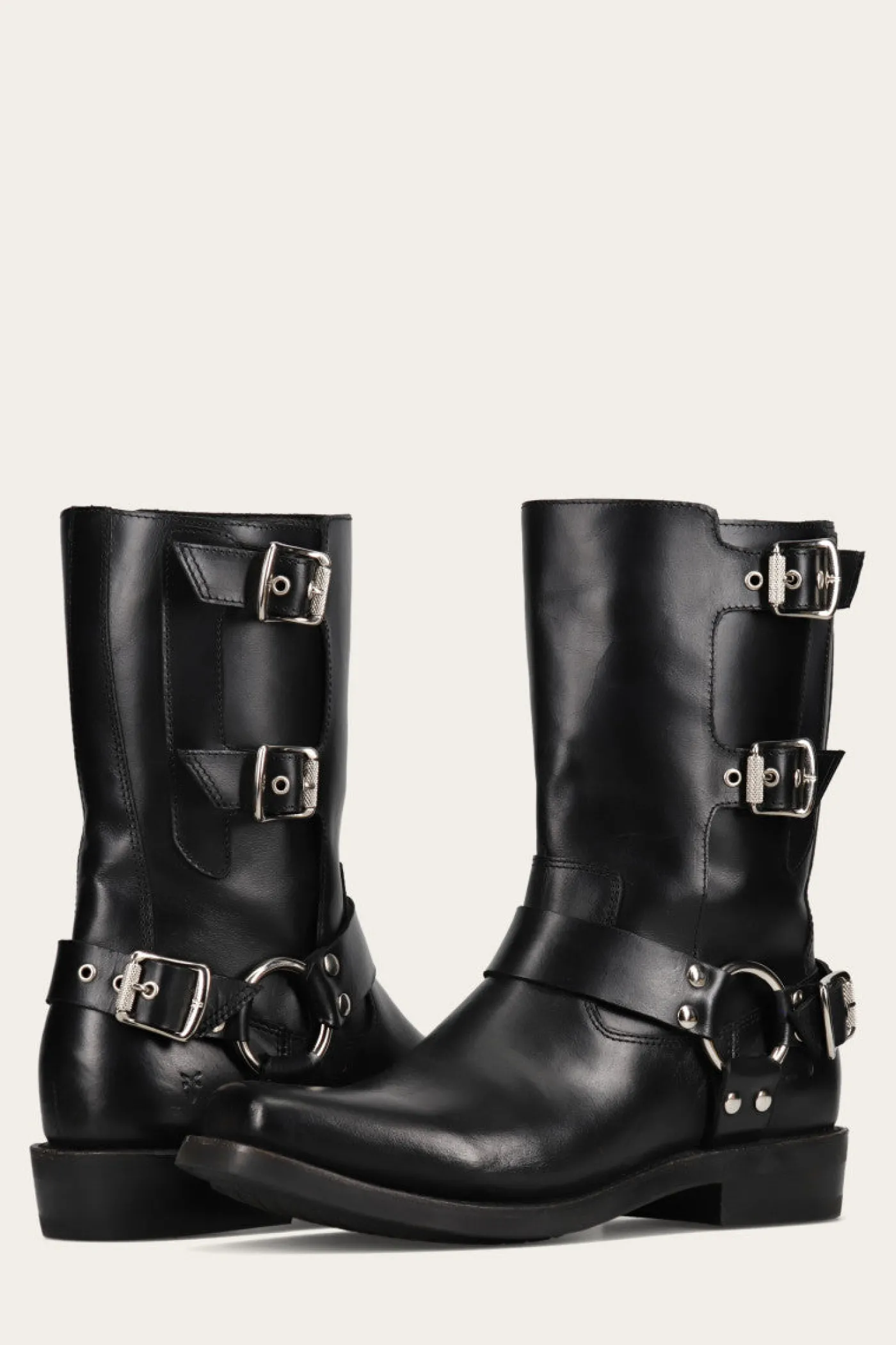 Sale Frye Conway Moto Harness Black