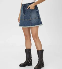 Best Frye Denim Mini Skirt Mustang Wash
