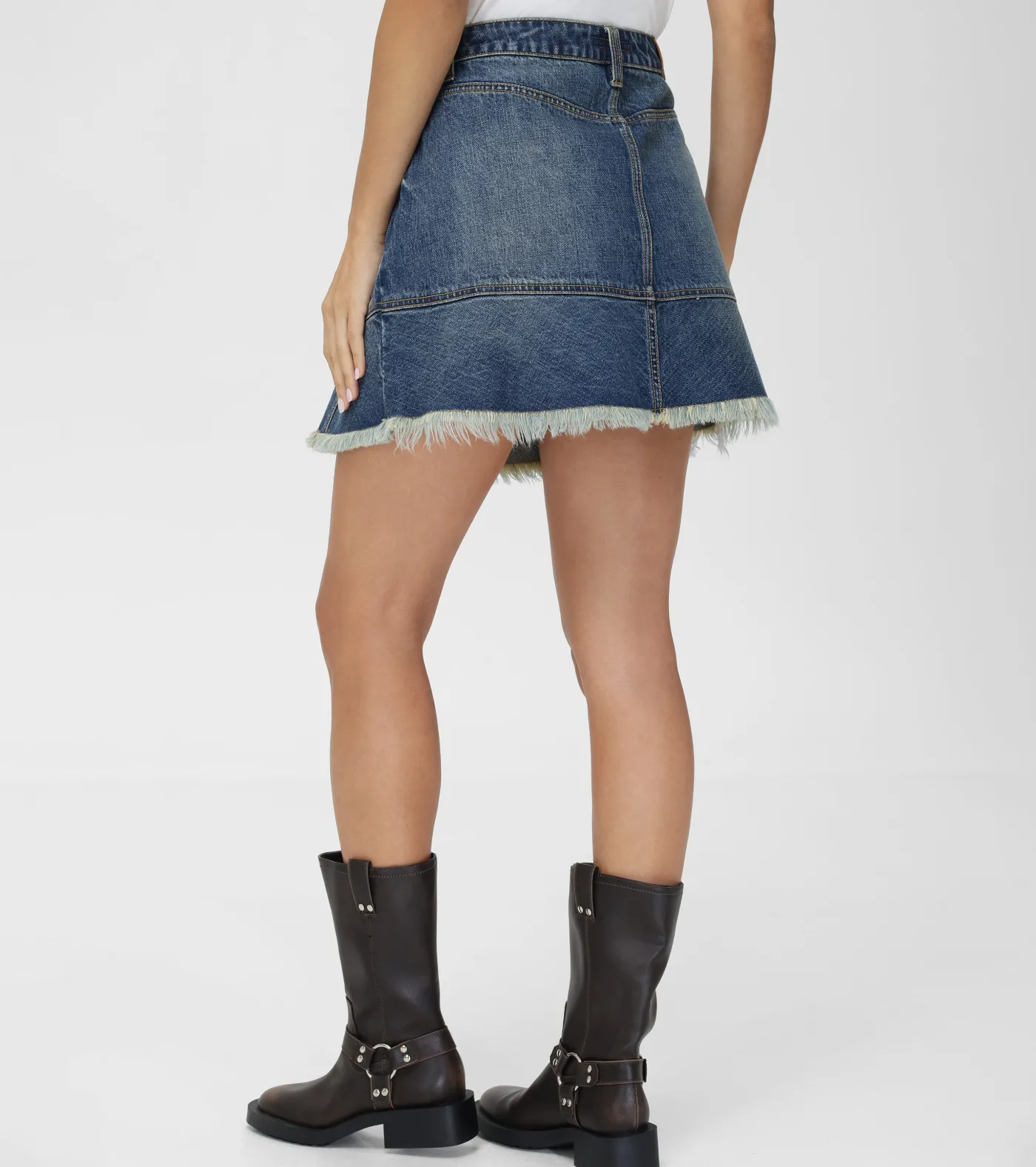 Best Frye Denim Mini Skirt Mustang Wash