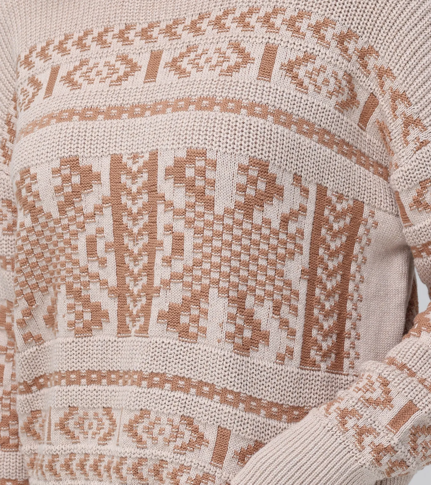 Online Frye Fairisle Crewneck Pullover Oatmeal Heather