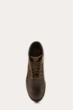 Discount Frye John Addison Lace Up Brown