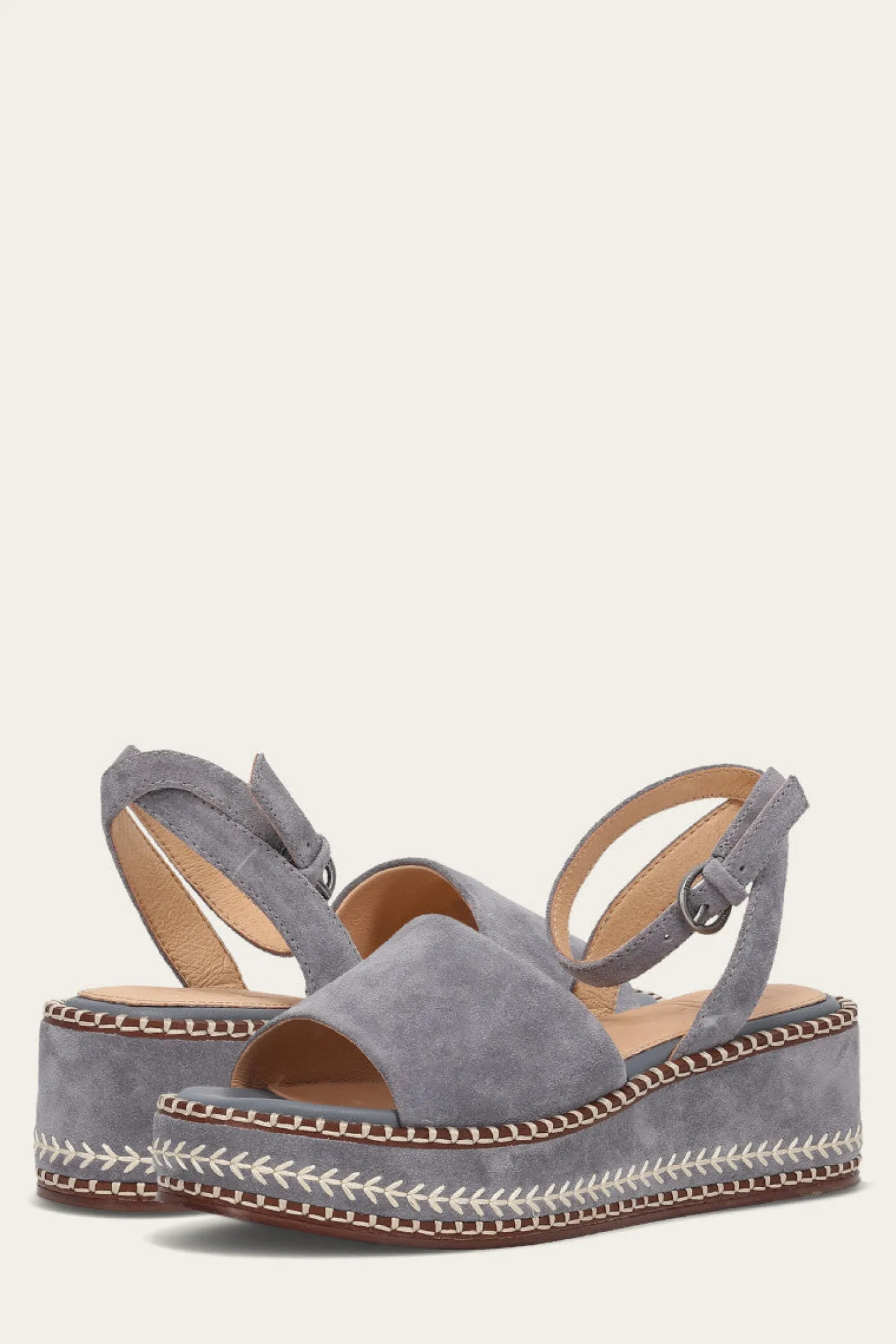 Sale Frye Joy Ankle Strap Platform Sandal