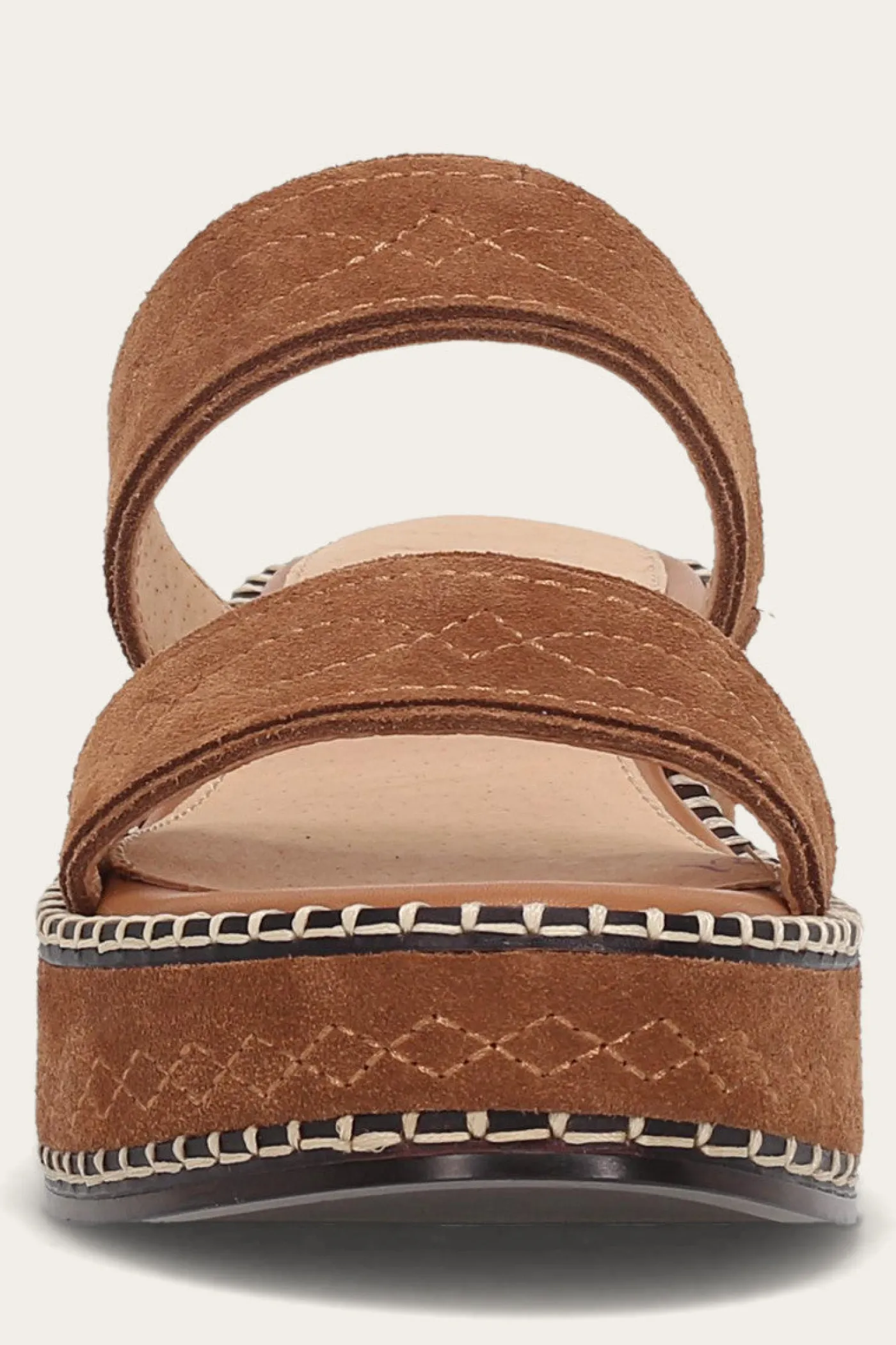 Clearance Frye Joy Woodstock 2 Band Platform Slide