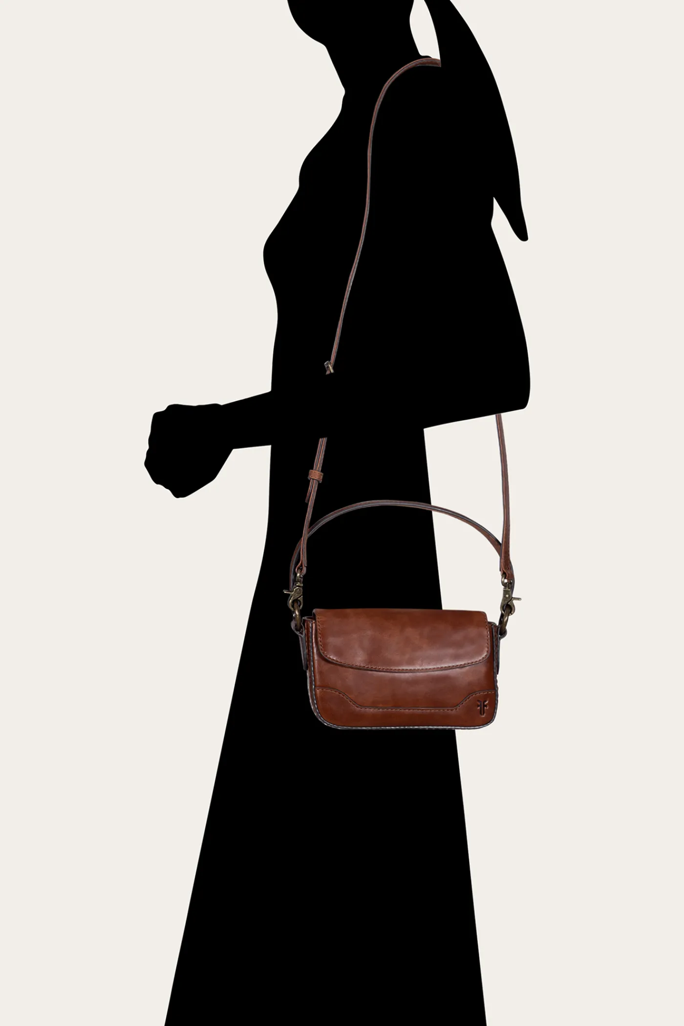 Outlet Frye Melissa Mini Flap COGNAC