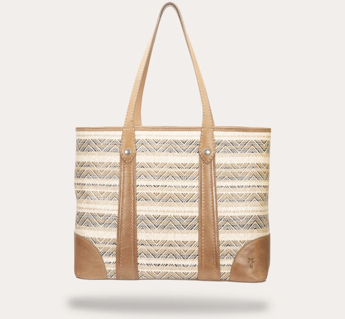 Sale Frye Melissa Straw Shopper Beige