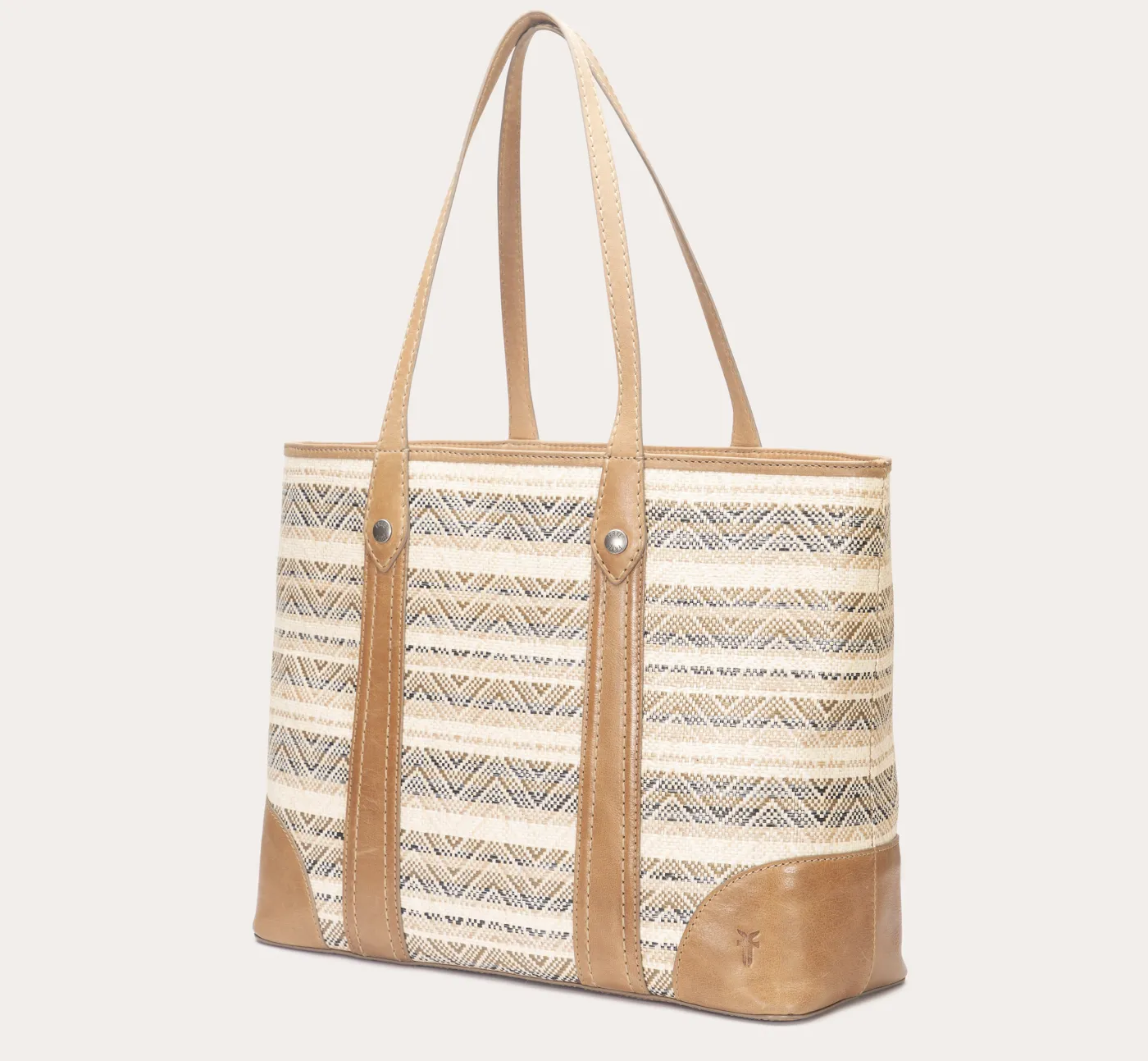 Sale Frye Melissa Straw Shopper Beige