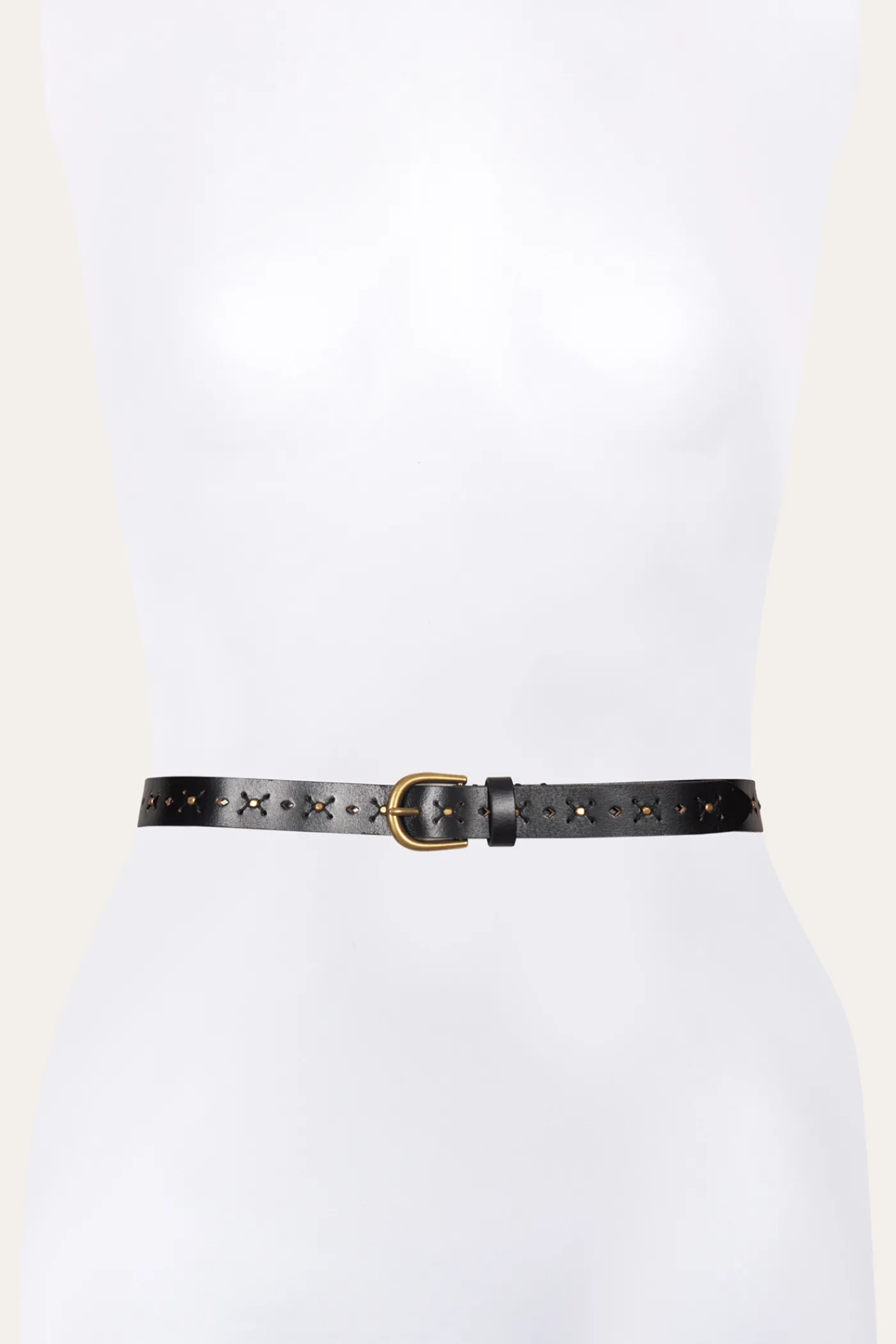 New Frye 25MM Beaded Perf Belt