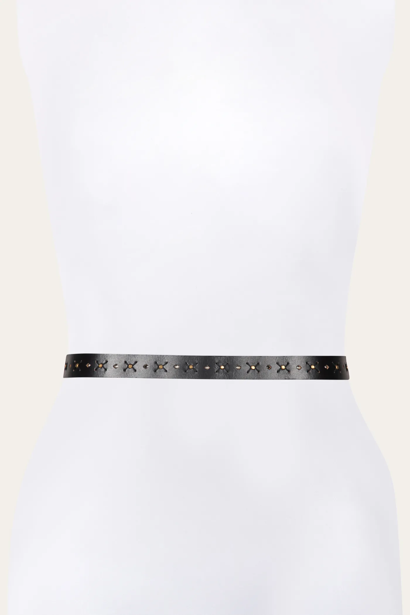 New Frye 25MM Beaded Perf Belt