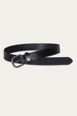 Sale Frye 35mm Stitched Edge Belt With Shaped Keeper