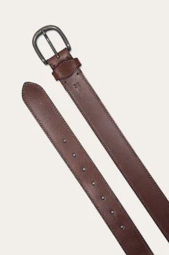 Sale Frye 35mm Stitched Edge Belt With Shaped Keeper