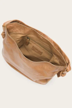 New Frye Nora Knotted Hobo Beige