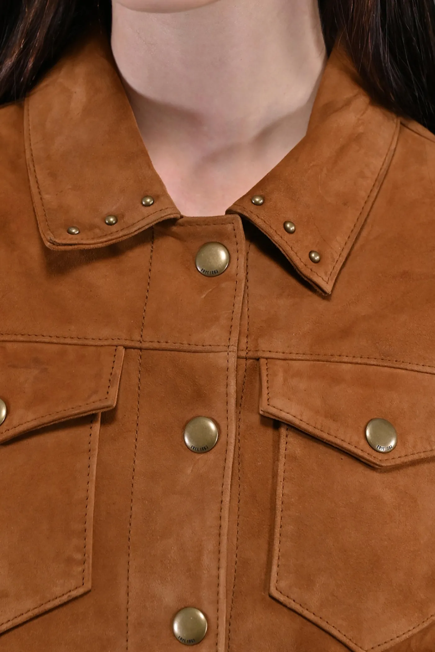 Online Frye Oxblood Fringed Jacket