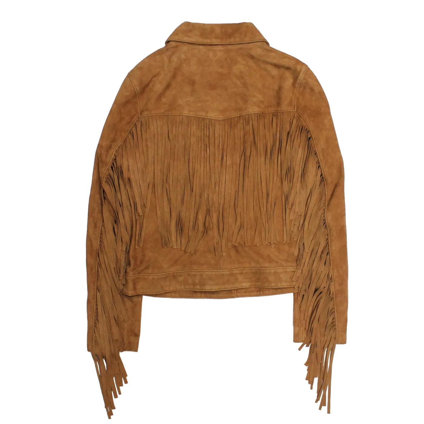 Online Frye Oxblood Fringed Jacket