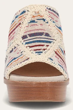 Clearance Frye Pipa Crochet Platform Sandal