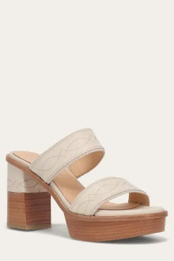 Frye Pipa Woodstock 2 Band Platform Sandal