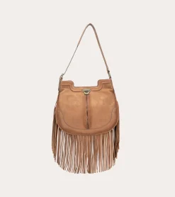 Online Frye Piper Fringe Hobo Cognac