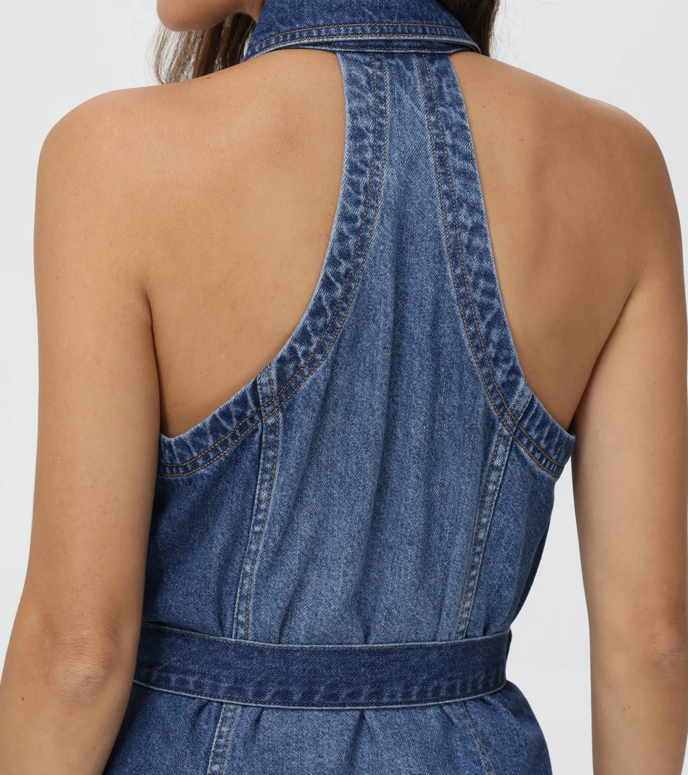 Best Frye Racerback Denim Dress Amari Wash