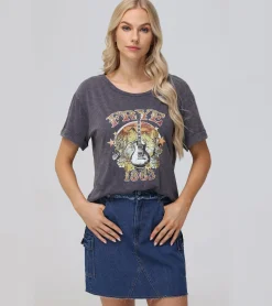 Hot Frye Rolled Cuff Graphic Tee