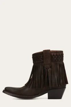 New Frye Sacha Short Fringe Bootie