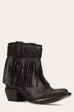 New Frye Sacha Short Fringe Bootie