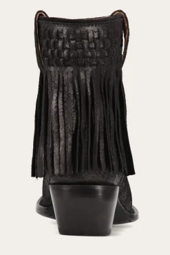 New Frye Sacha Short Fringe Bootie