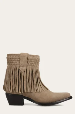 New Frye Sacha Short Fringe Bootie